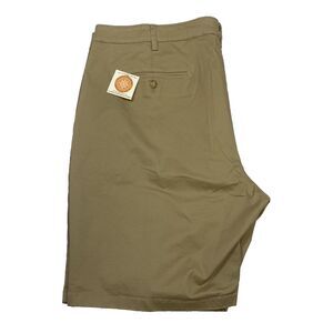 Joseph Abboud Modern Fit Stretch Flat Front Chino Shorts Men's 44 Biege NWT
